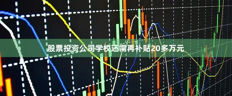 股票投资公司学校还需再补贴20多万元